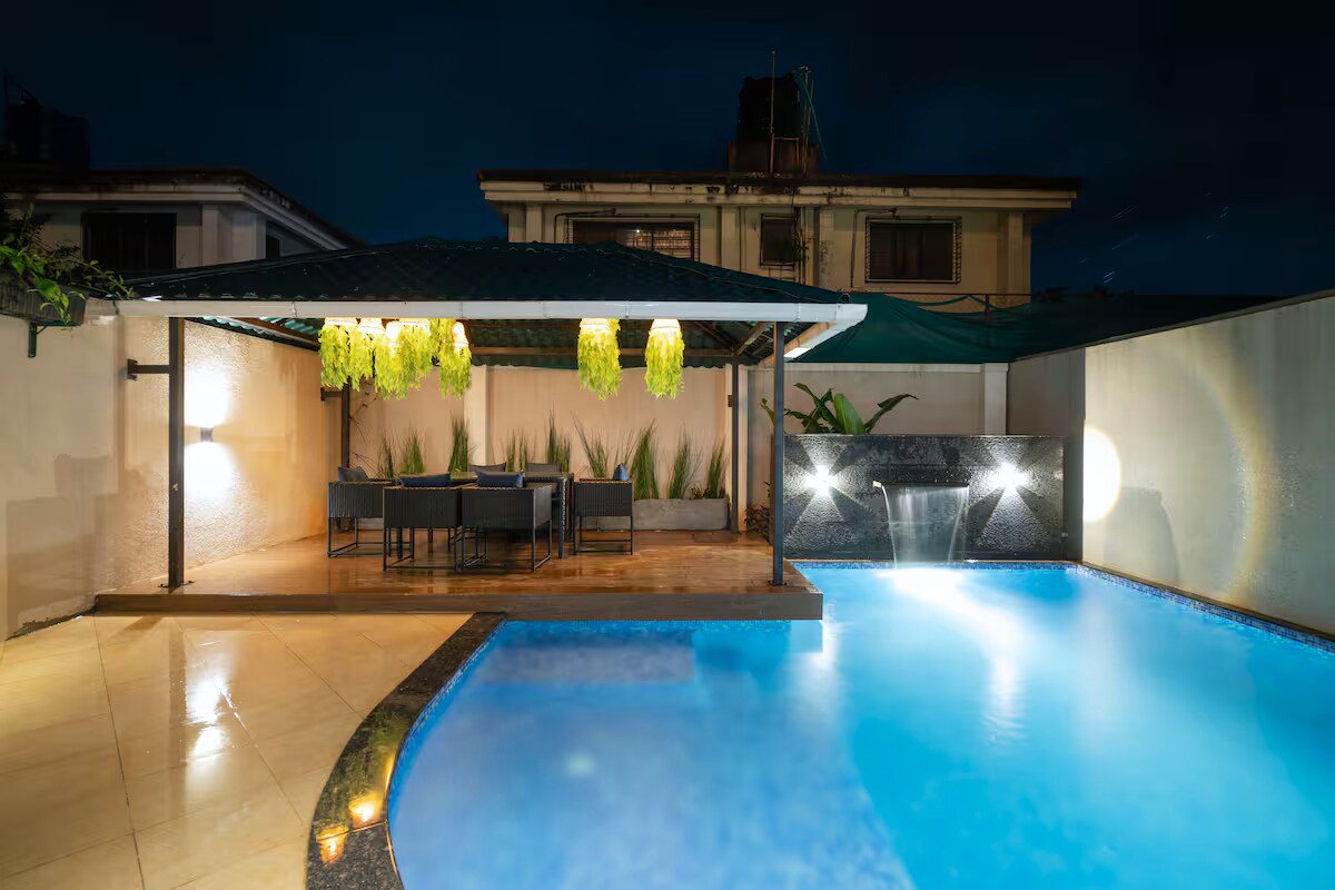 Aaramghar Stays - 4BR Pool Villa Serene-1 - Tap to explore photos