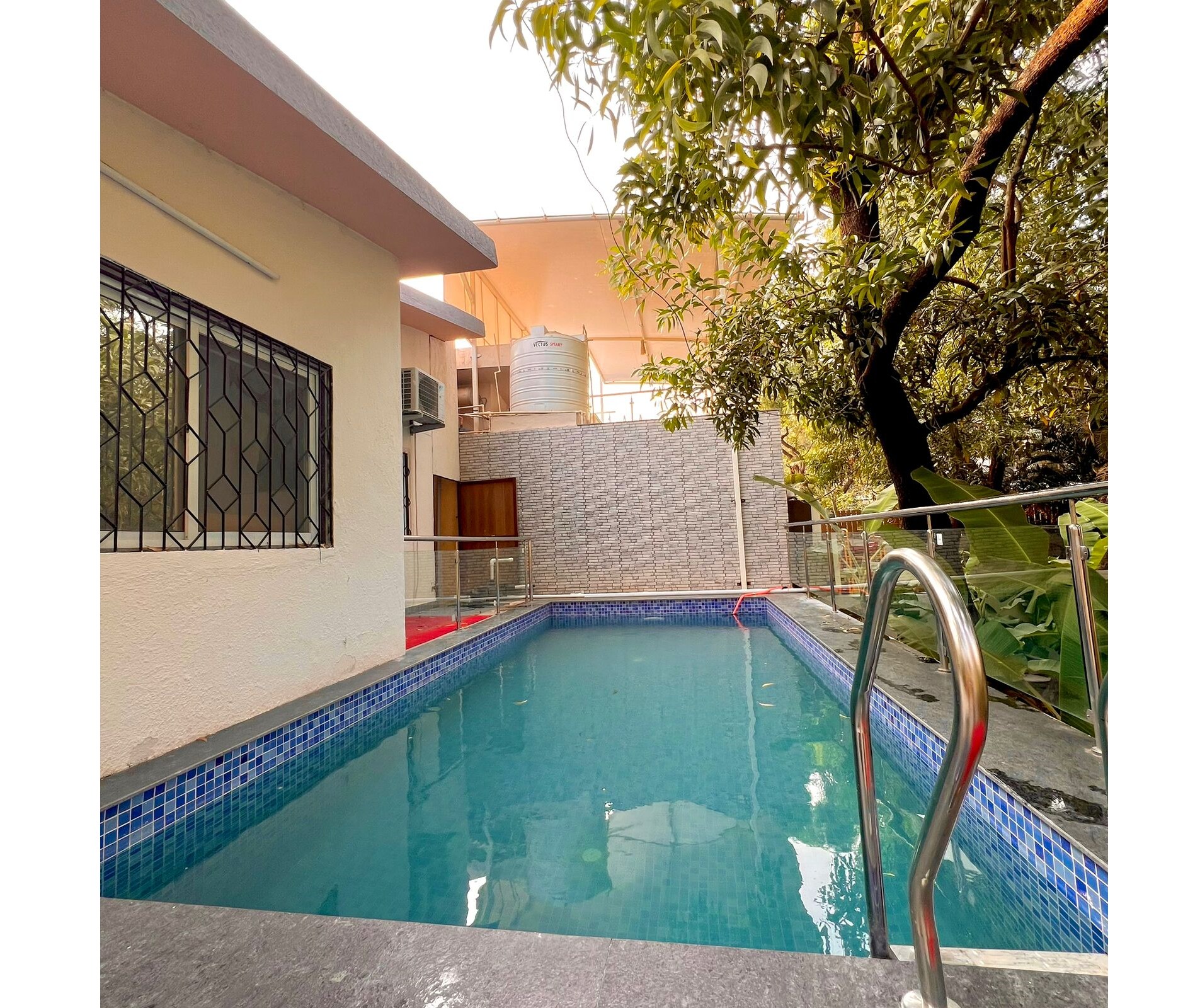Elysian 2BHK Villa with Pvt Pool by Stellar Stays - Tap to explore photos