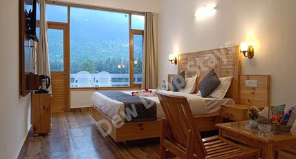 Dew Drop Stays River & Rohtang view Room Type - Super Delux Room with Rohtang view
