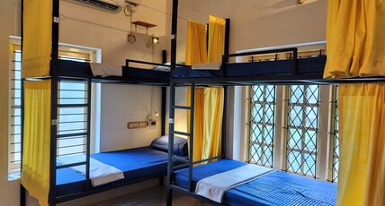 The Hostel Stories, Varkala - Helipad Road Room Type - 6 bed AC Mixed dorm