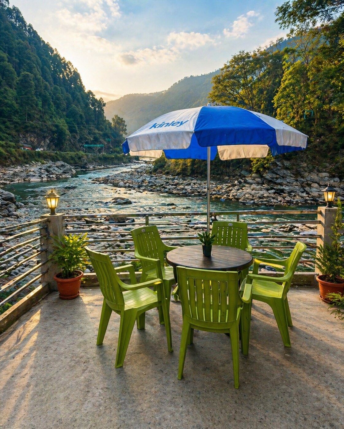 Mandakini River View - Tap to explore photos