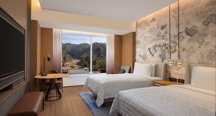 Le Meridien Dehradun Resort & Spa Room Type - Deluxe Guest Room, 2 Queen, Mountain view