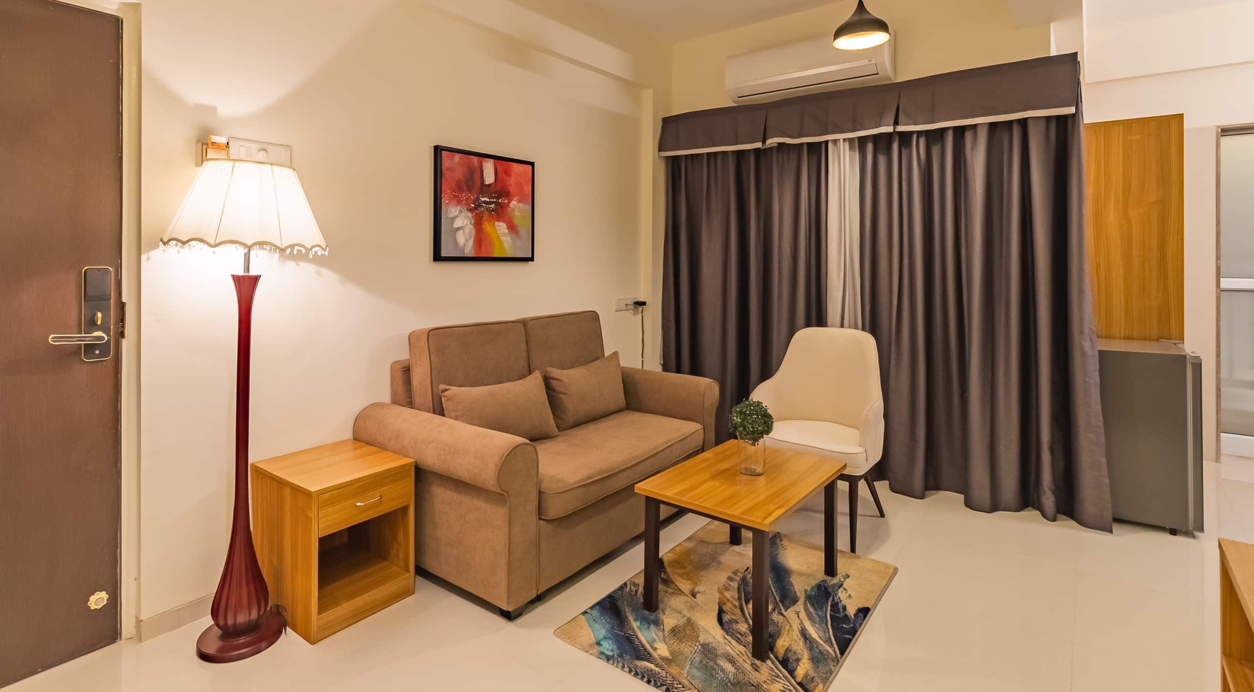 1BHK Room Common Pool Charvi - Tap to explore photos