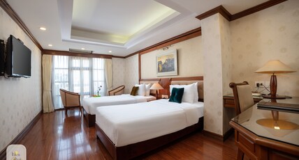 Thien Thai Hotel and Spa Room Type - Deluxe Double Or Twin With Balcony Thien Thai Hotel and Spa Room Type - Deluxe Double Or Twin With Balcony