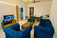 3bhk with Skylounge & pool