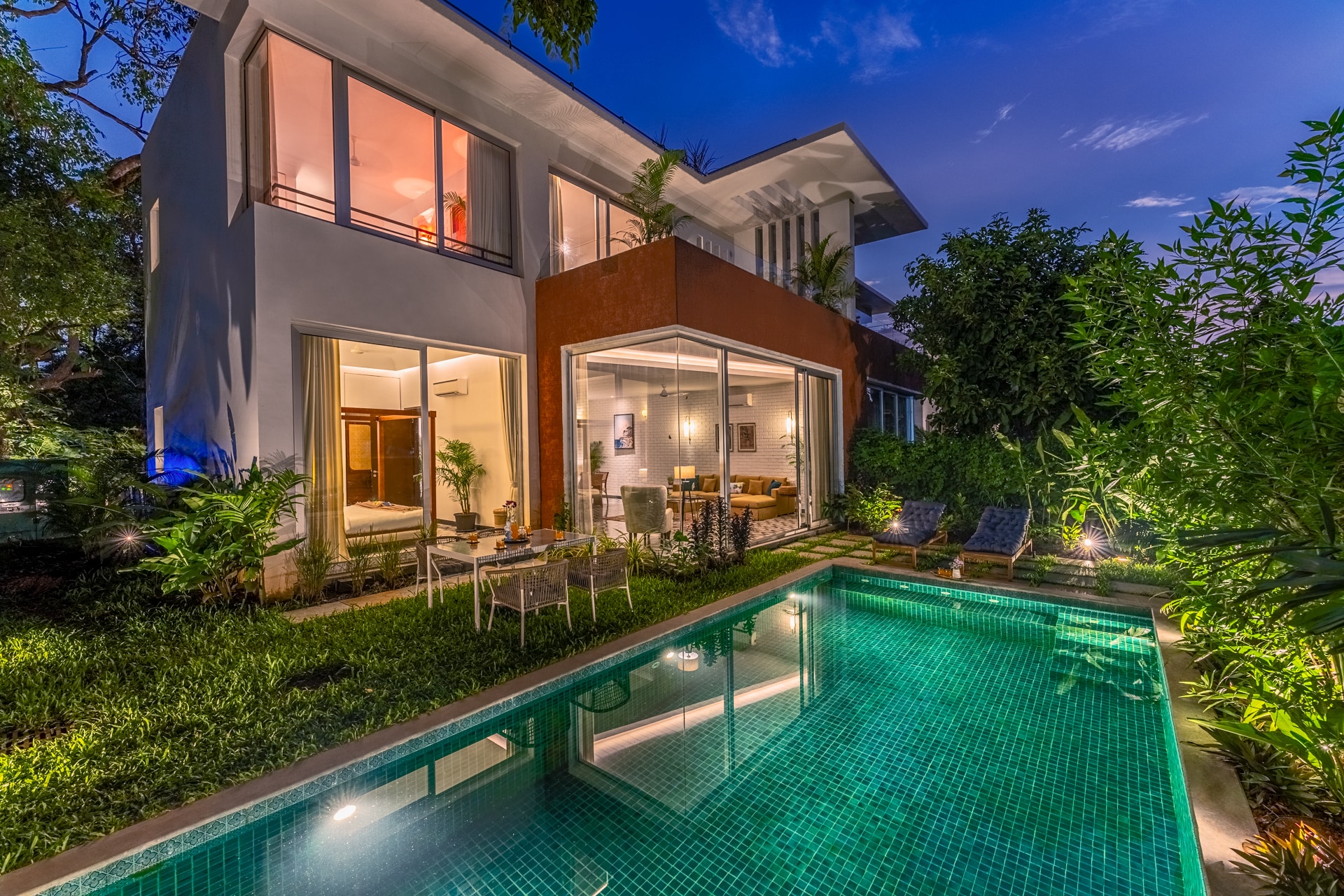 La Dora - 3 BHK Private Pool Villa at Vagator by The Blue Kite (4) - Tap to explore photos