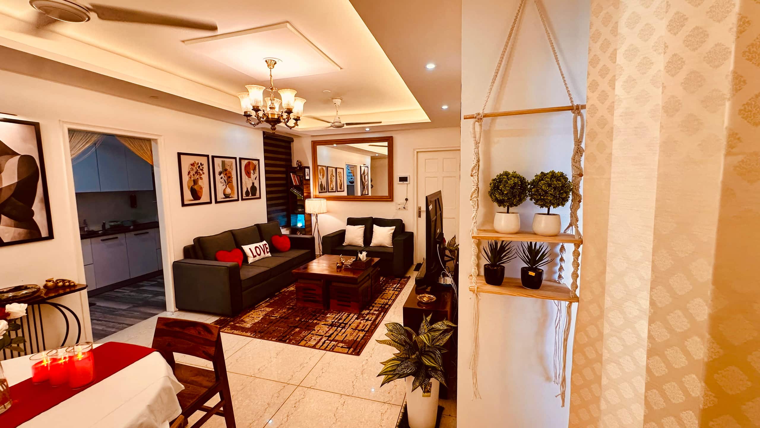 Ayoura Premium Homestay 2BHK 4 Balconies Views - Tap to explore photos
