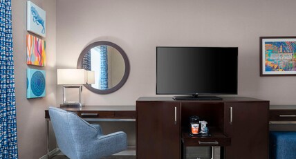 Hampton Inn & Suites by Hilton Worcester Room Type - 1 KING MICROWAVE FRIDGE