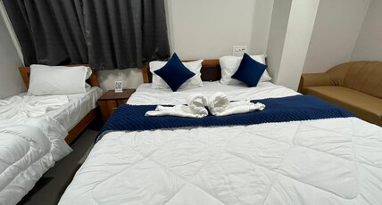 HOTEL HARE KRISHNA Room Type - Delux triple bed room