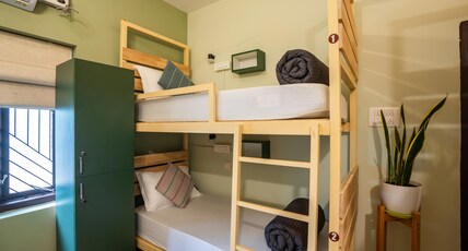 Zostel Coorg (Madikeri) Room Type - 1 Bunk Bed | Superior 6 Bed Mixed Dorm (with AC) Shared en-suite washroom