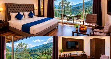 Girnaar Homestay Kasauli Room Type - Premium Room With Free WiFi and mountain view balcony rooms