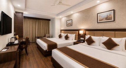 HOTEL THE BEST NEAR DELHI AIRPORT Room Type - Family Room with Twin Beds
