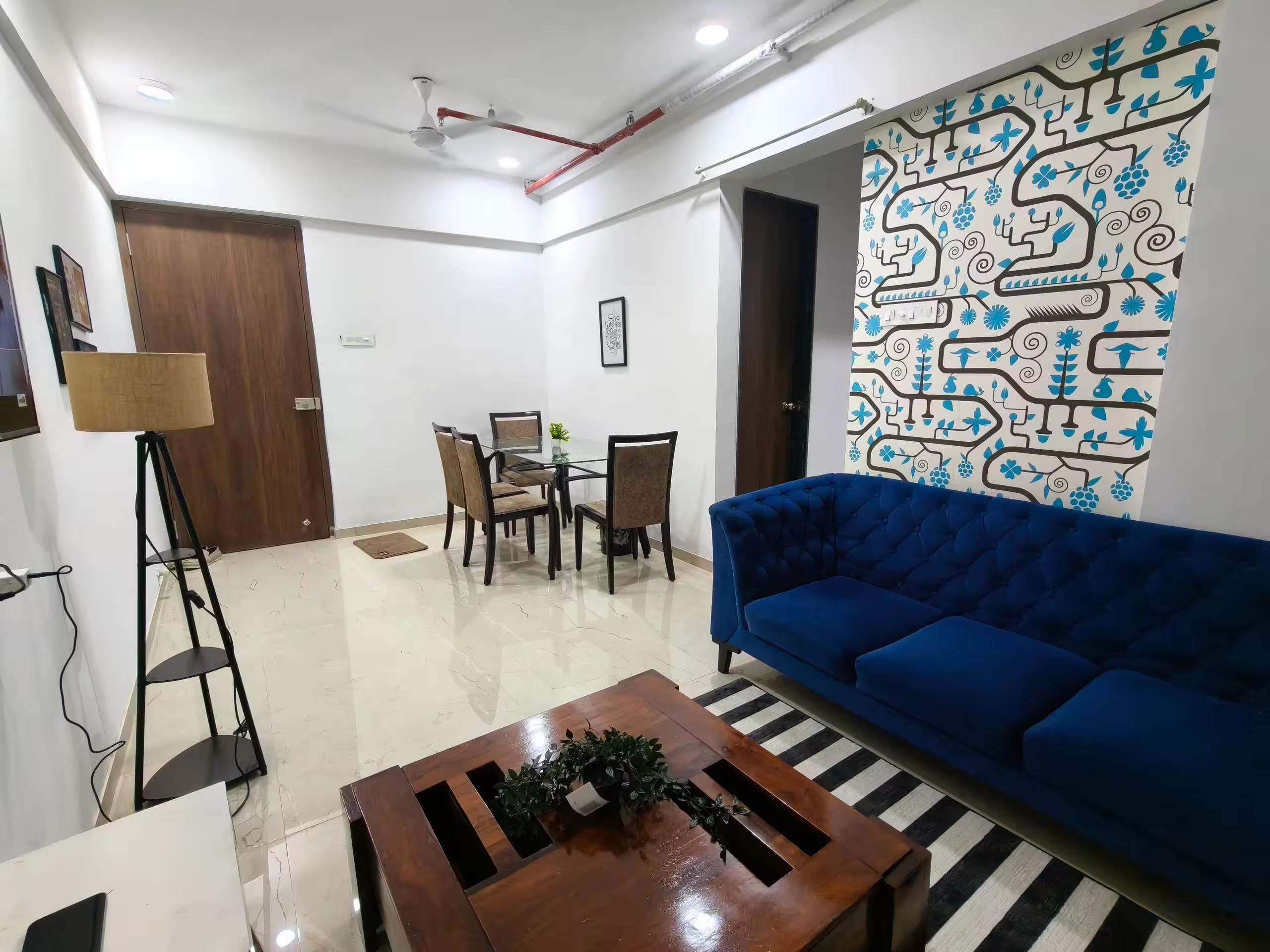 IUC 201 (Private 1Bhk) 3 Min Nesco:Nirlon:BEC | AC - Tap to explore photos