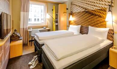 Ibis Muenchen City Arnulfpark Room Type - Room with 2 single beds equipped with the new bedding