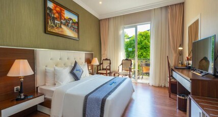 Thien Thanh Resort Room Type - Deluxe Double Garden View Thien Thanh Resort Room Type - Deluxe Double Garden View