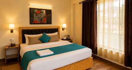 The Nature Crest Manali Room Type - King Room with Balcony Mountain & Orchid View The Nature Crest Manali Room Type - King Room with Balcony Mountain & Orchid View