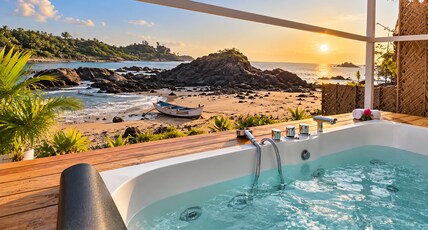 Destiny Goa Beach Resort Room Type - Ocean-Edge Jacuzzi Chalet