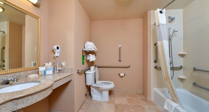 Hampton Inn & Suites Tacoma-Mall Room Type - 1KNG MOB HEAR ACC W TUB NS