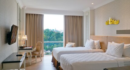 Swiss-Belhotel Lampung Room Type - Deluxe Twin Bed with Garden View Swiss-Belhotel Lampung Room Type - Deluxe Twin Bed with Garden View